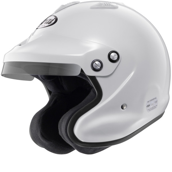 Arai Helmet Gp-J3 (White/Mustard 6 Studs)
